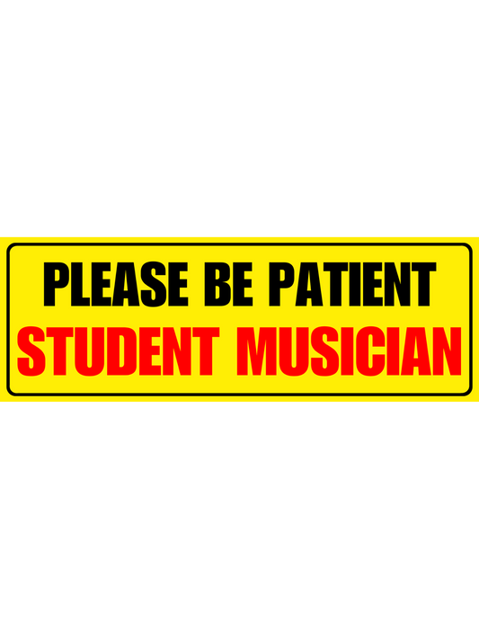 Student musician sticker